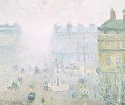 Camille Pissarro Place du Theatre Francais oil painting reproduction